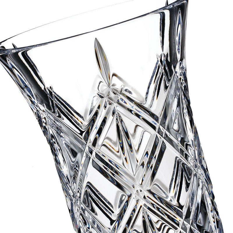 Marquis Lacey 9" Crystal Vase with Modern Design