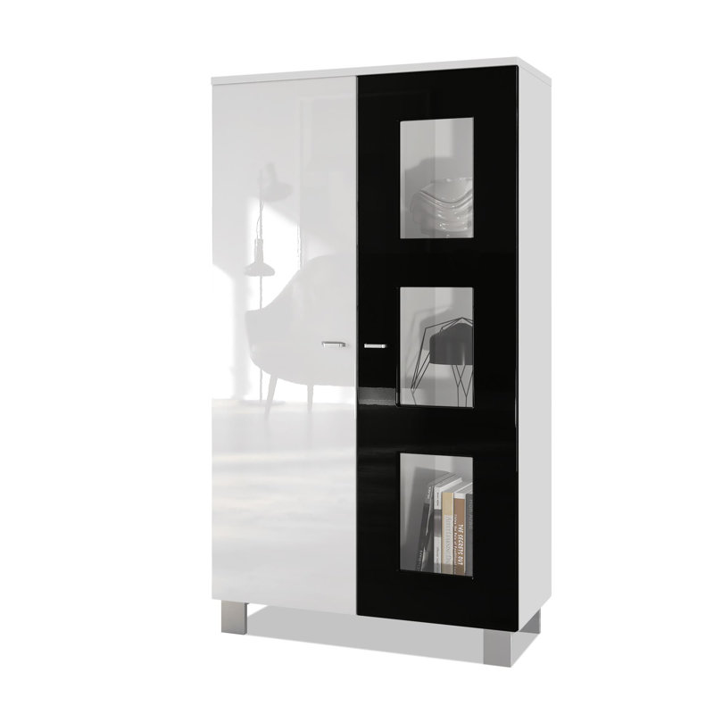 Display Cabinet, Without, Black/White