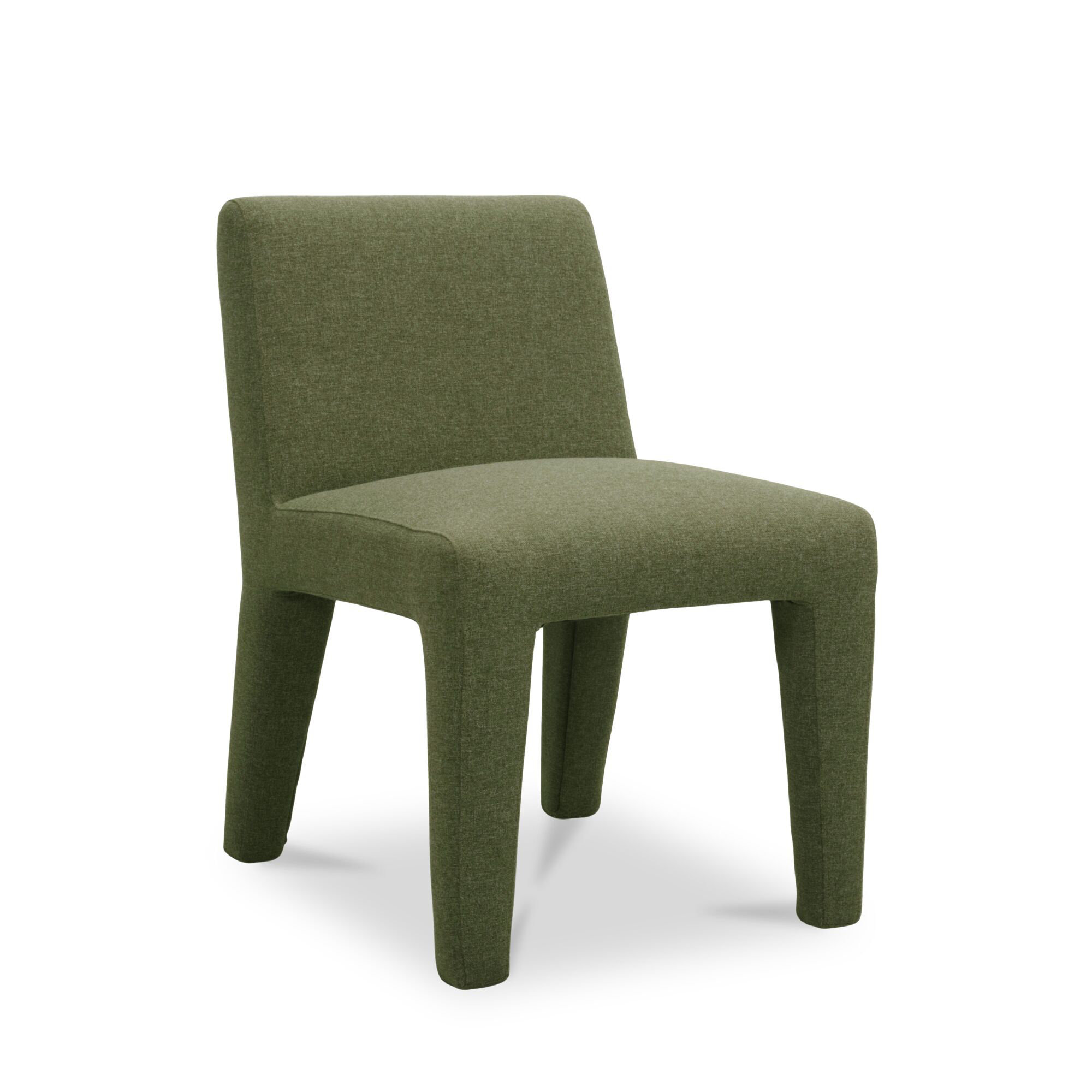 Premium All-Weather Wicker Outdoor Dining Side Chair, Green