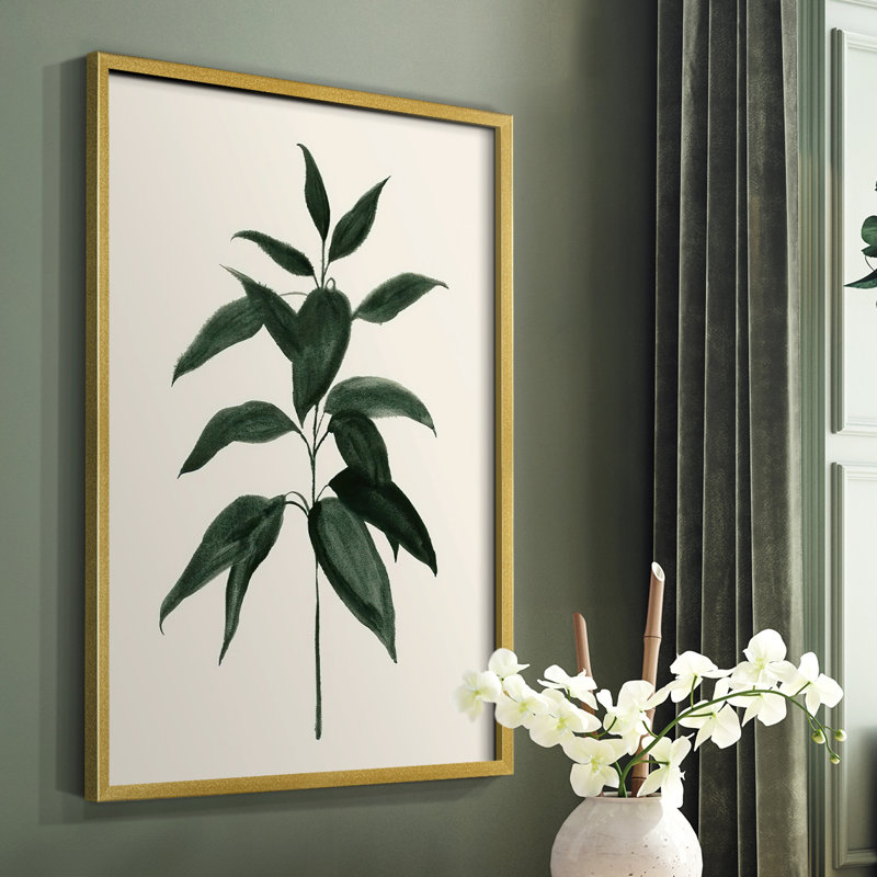 Soft Greenery I Framed Print - Solid Wood, 28" H x 22" W