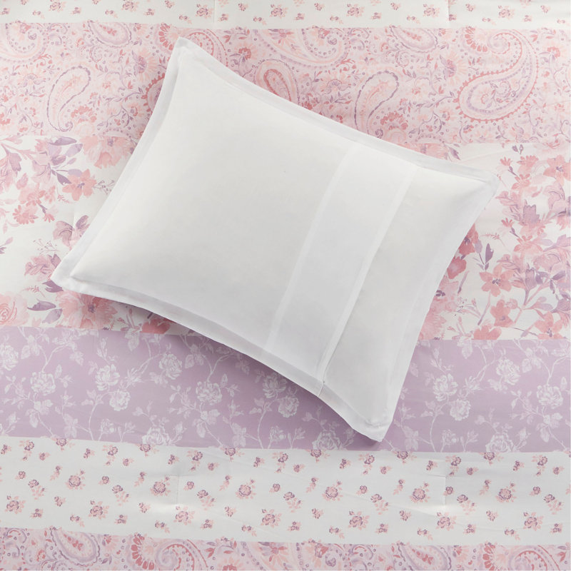 Floral Paisley Comforter Set, Twin Comforter + 3 Additional Pieces