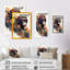 «Cute Monkey Floral Art I», reproduction d'art sur toile-262481182-262481183