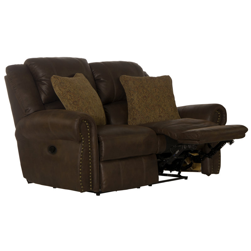 Upholstered 66'' Reclining Loveseat, Manual