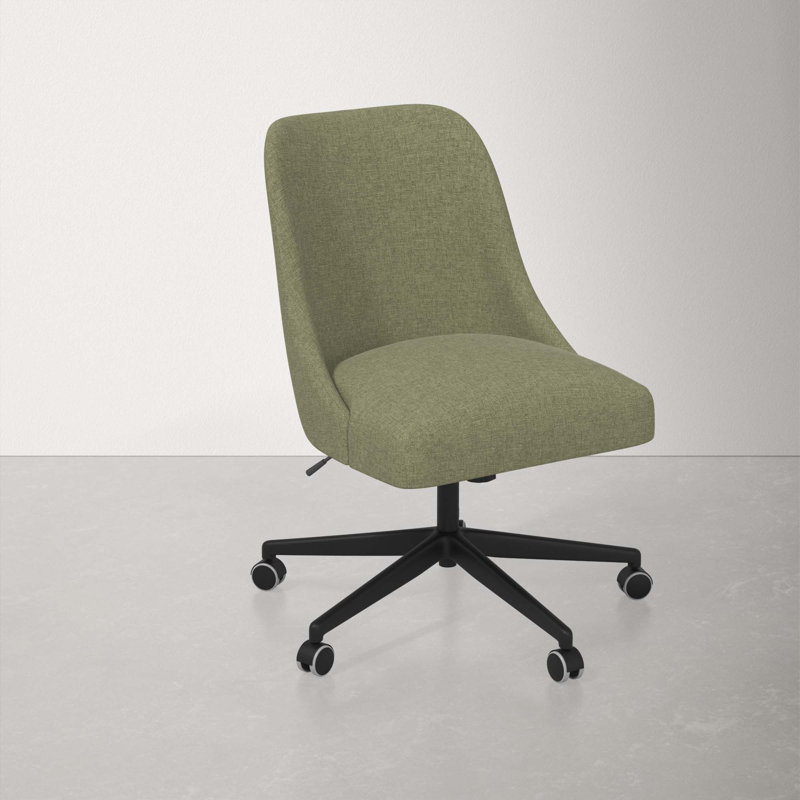 Acosta Height Adjustable Swivel Task Chair, Zuma Laurel Textured Linen
