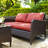 Mosca 51 " W Metal Loveseat with Cushions-48217009