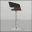 Tabouret de bar pivotant polyvalent et polyvalent