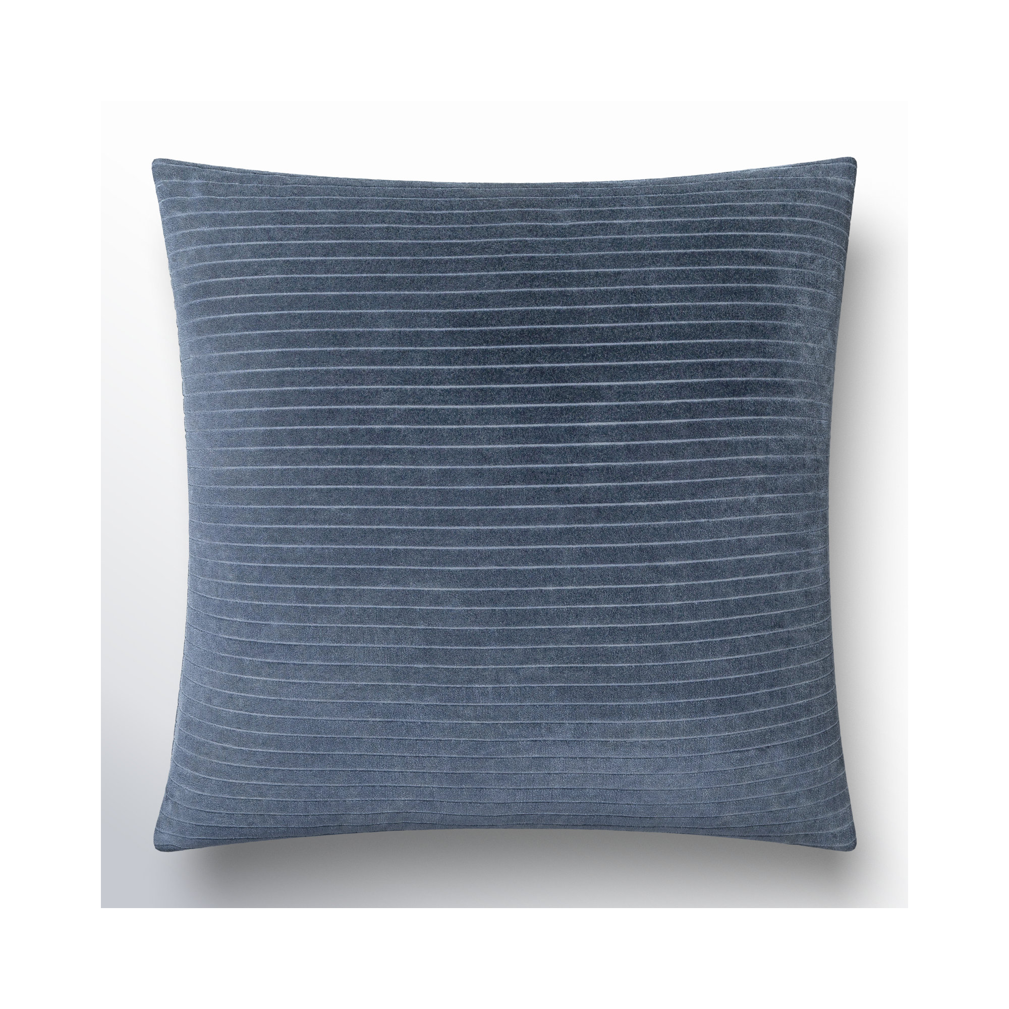 Cotton Throw Pillow, Pillow Cover Only - No Insert, Dark Blue, 22" x 22"