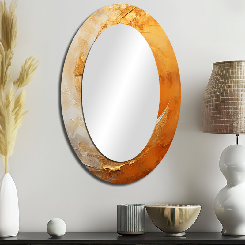 Miroir mural moderne doré doré, 36 po x 24 po