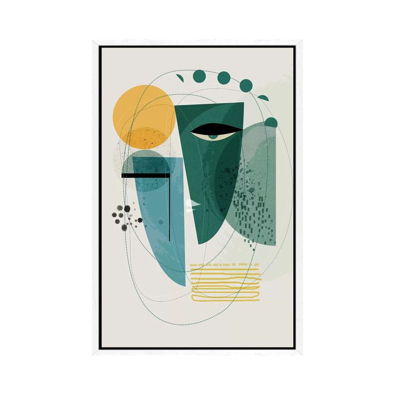 Emerald Island - Print on Canvas, White Floater Framed, 66.04cm H x 45.72cm W x 3.81cm D