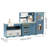 Teamson Kids Little Chef Atlanta Modular Wooden Pretend Play Kitchen +17 Accessories & Interactive Toy Appliances-89292706