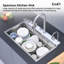 Évier de cuisine encastré 30 po à cuve simple en acier inoxydable avec station de travail à affichage numérique-129577806