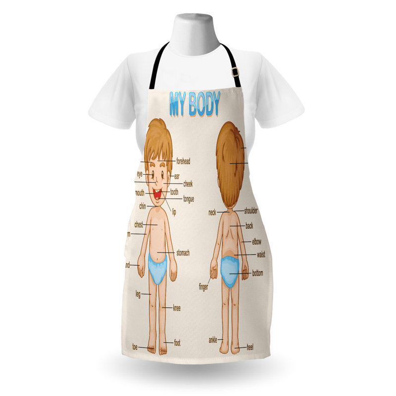 No Pattern Bib Apron