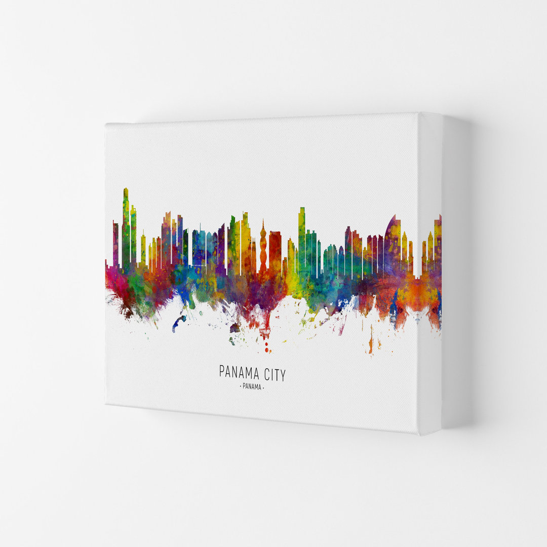 Panama City Skyline by Michael Tompsett - Print