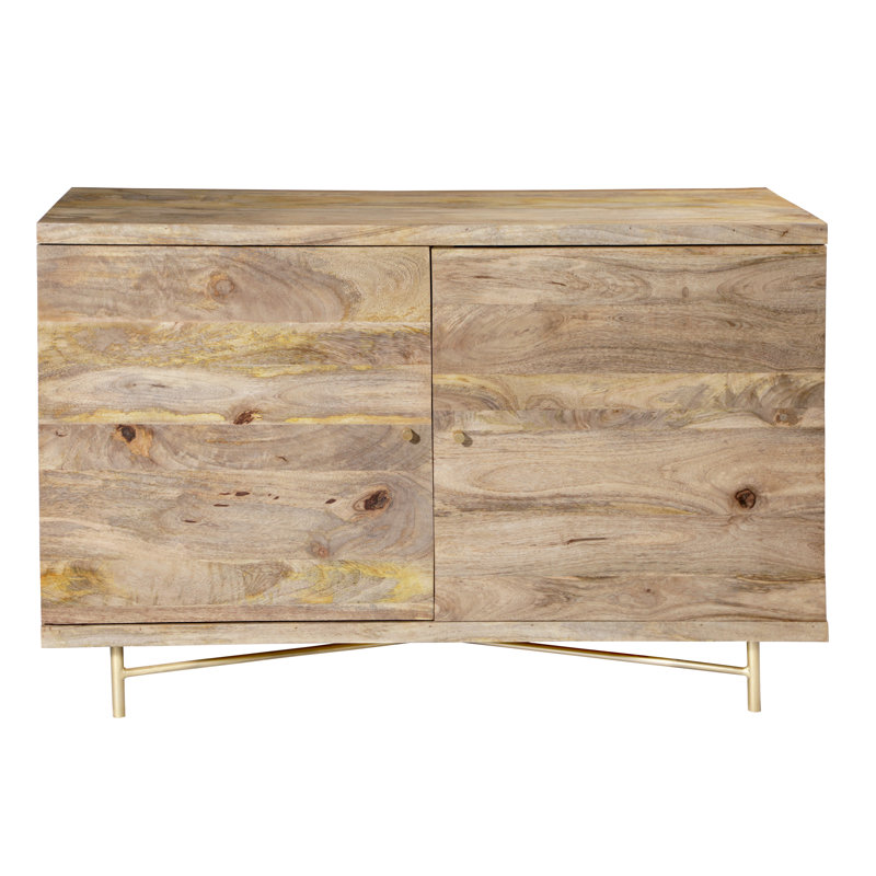 Miser 112cm Solid Wood Sideboard, Natural