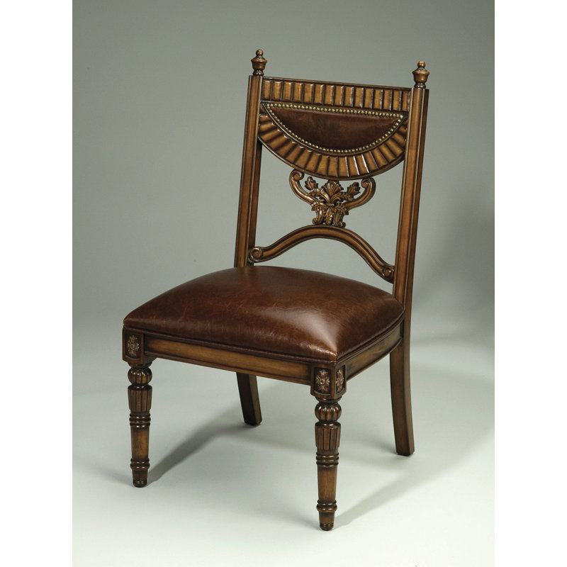 Faux Leather Side Chair