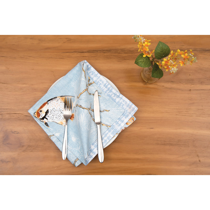 Mersinlik 100% Cotton Nautical Square Napkin