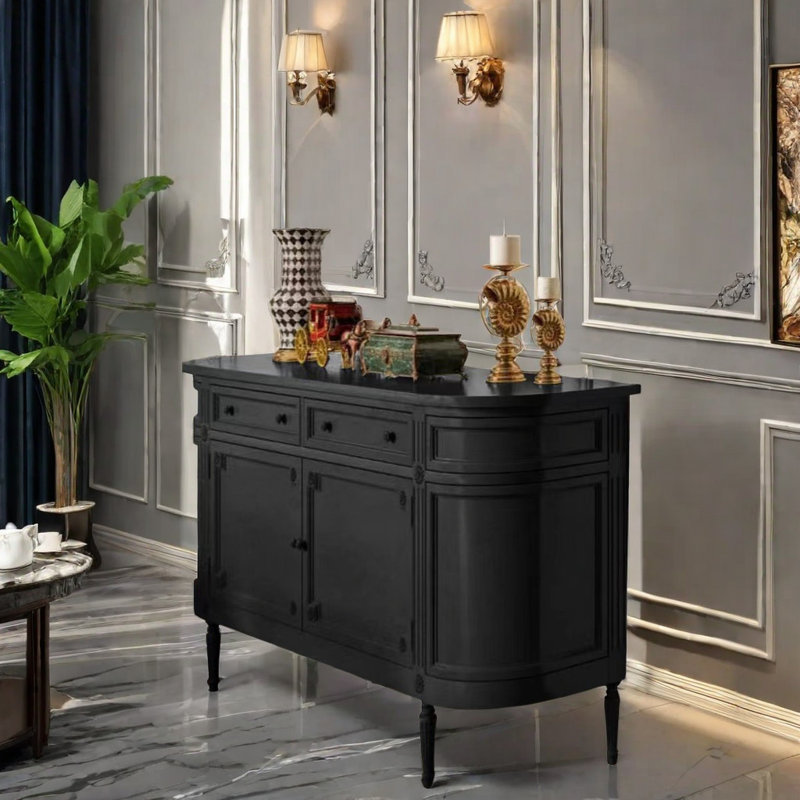 Buffet léger de luxe classique, Noir