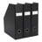 Bigso Fiona Fiberboard Upright Magazine Storage Boxes - 3 Piece-51001308
