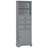 Tall Storage Cabinet With 3 Drawers And Adjustable Shelves-598667651
