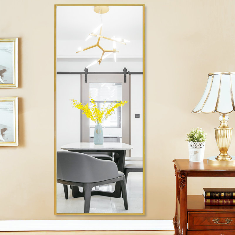 Metal Flat Mirror, Gold