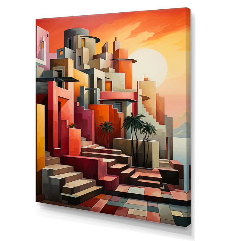 Monuments dévoilés Couchers de soleil III, H 44 po x l 34 po x P 1,5 po, Toile tendue