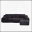 Modern Memory Foam Compressed Sofa, Large Sectional Couches for Living Room, Pet-Friendly Cloud Modular Sectional, Corduroy Fabric, Extra Deep Loveseat, No Assembly Required-782936451