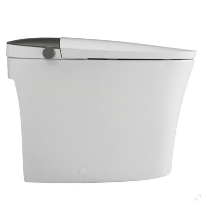 Elongated Smart Toilet with Bidet,Smart Toilet with ADA Comfort Height Heated Seat,MAP 1000g Powerful Flush,Warm Water/Dryer,Night Light,Dual-Flush 1/1.28GPF for Bathrooms.