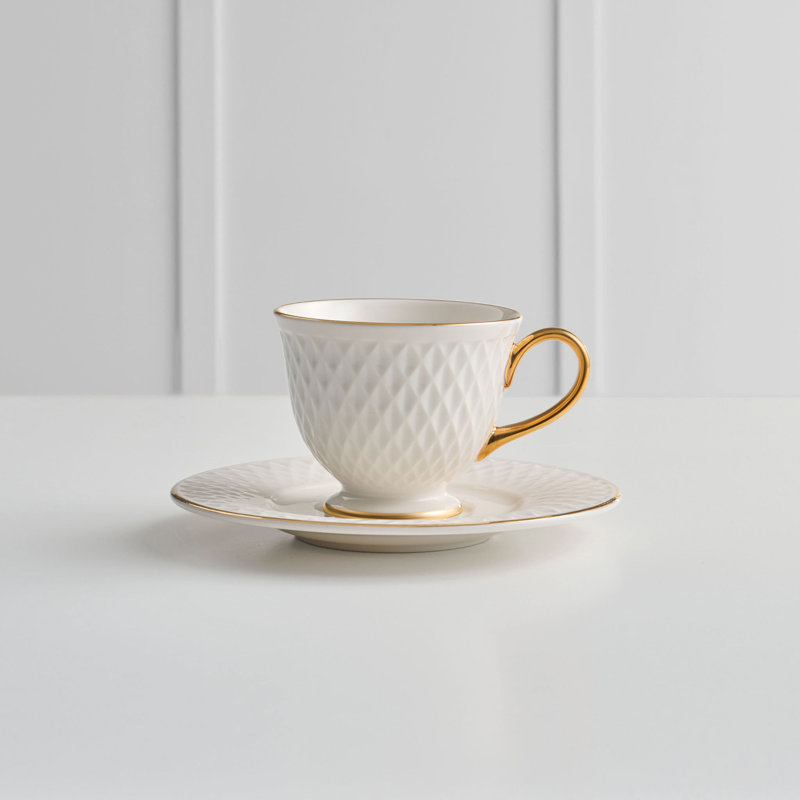 Kirree Porcelain Espresso Cup and Saucer