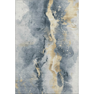 Premium Machine Washable Varroville AMF1712 Abstract Rug