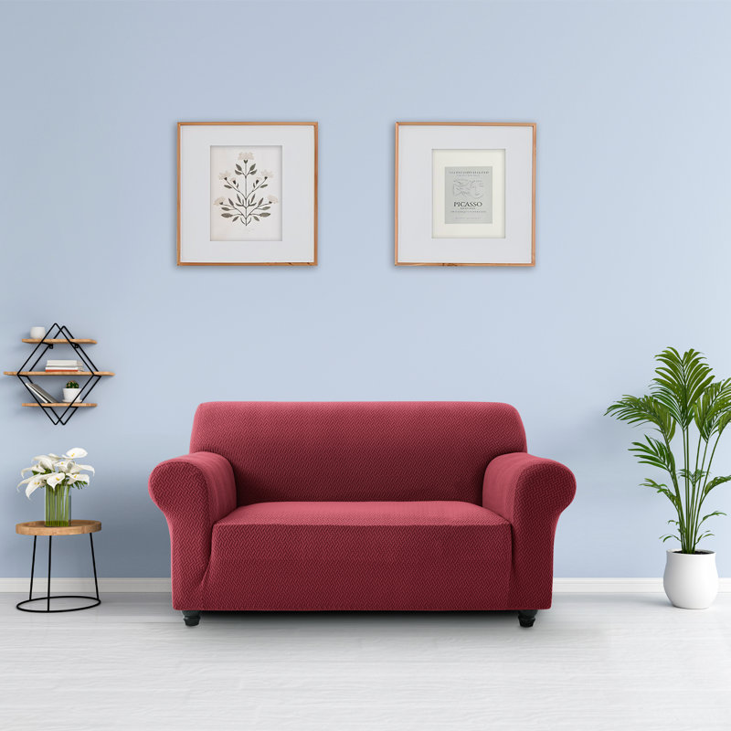 Luxury Microfiber Spandex Box Cushion Sofa Slipcover – Soft, Breathable, Wrinkle-Resistant & Durable Anti-Slip Furniture Protector