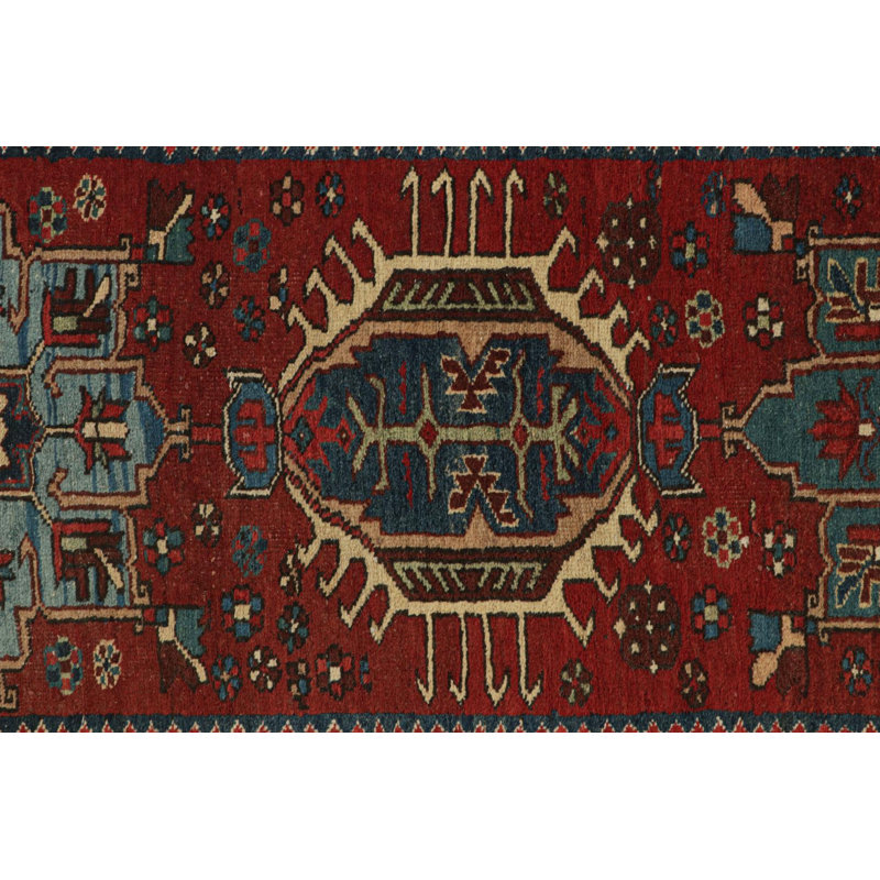One-of-a-Kind 3'x11'4” Hand Knotted Area Rug
