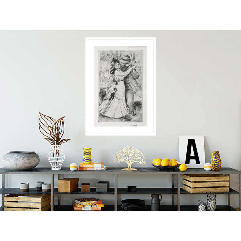 «The Dance in the Country» par Pierre-Auguste Renoir, impression giclée encadrée, H 21,75 po x l 16,19 po