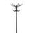 Black 12-Hook Coat Rack