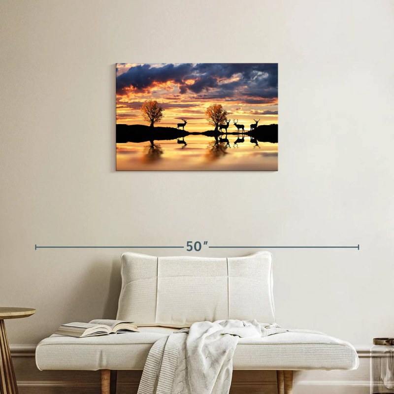 Cerf Brampt Lakeside, H 20 po x l 30 po