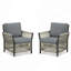 Ensemble de 2 chaises de patio pour l'extérieur