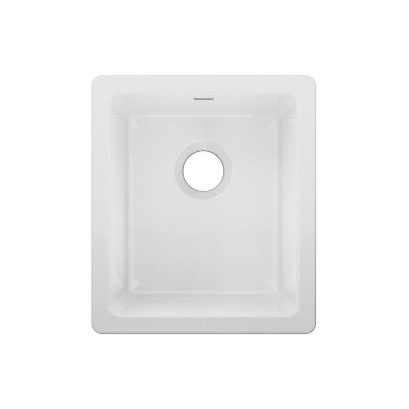 Elkay Fireclay 16" L x 19" W Undermount Bar Sink, White