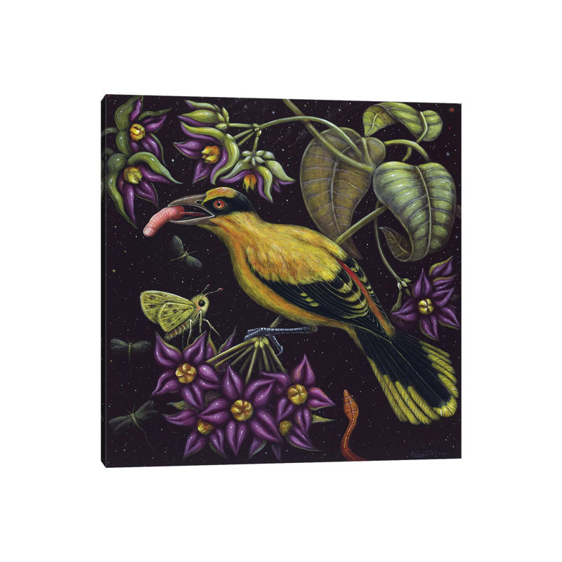 Birdfinger by R.S. Connett - Wrapped Canvas Print
