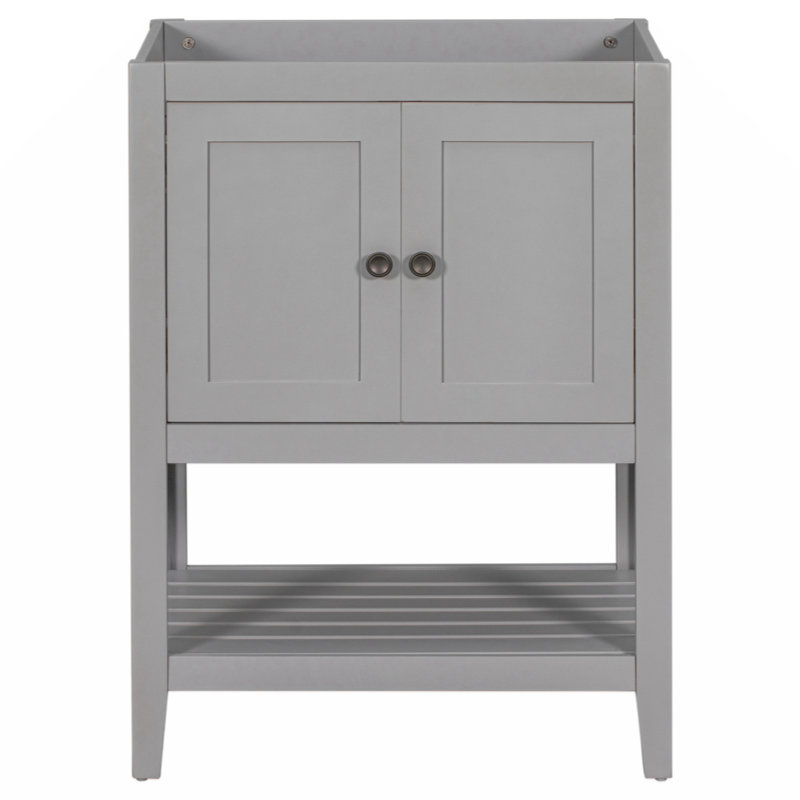 23.7'' Single Bathroom Vanity Base Only, Gray