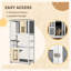 Maison d'extérieur en bois pour chat