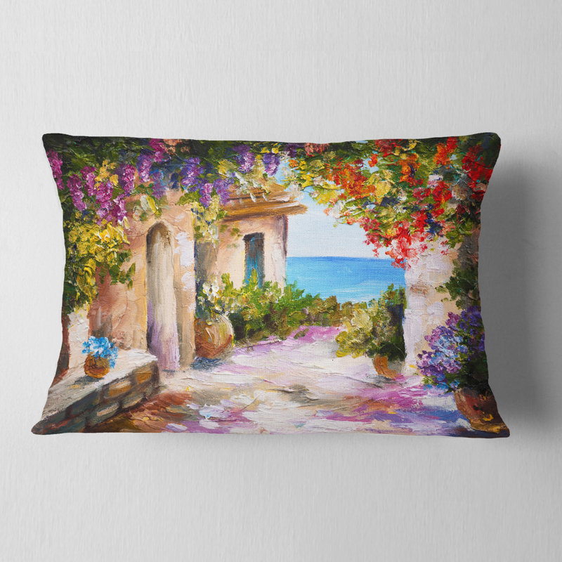 Coussin en polyester Schafer Landscape Summer