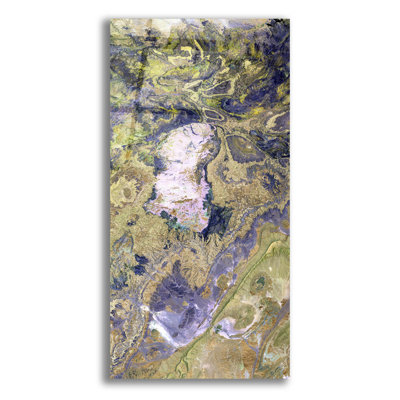  'Atlas Mountains 1' by Alicia Ludwig Acrylic Glass Wall Art, 12" x 24"