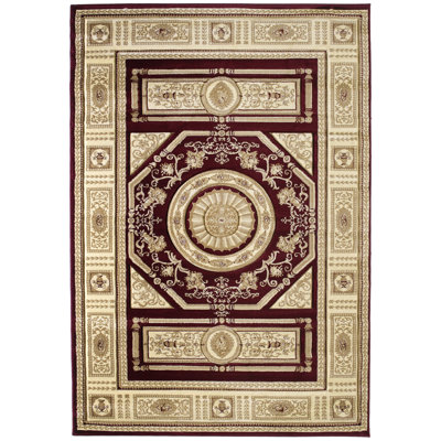 Tapis bordeaux Amera
