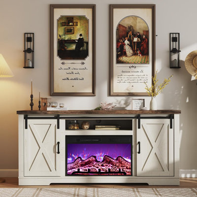 Meuble télé Chiara pour téléviseur de 75 po ou moins avec armoires Chiara