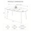 Table de salle à manger extensible en bois manufacturé de 39 à 71 po avec base en métal-321039968-321039979