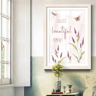 Collection «Beautiful Moments», impression d'art textuel sur papier encadré