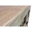 Buffet 4 portes en verre Cordarrel au fini sable naturel sur bois de manguier