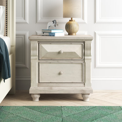 Althoff 2 - Drawer Solid Wood Nightstand by Viv + Rae