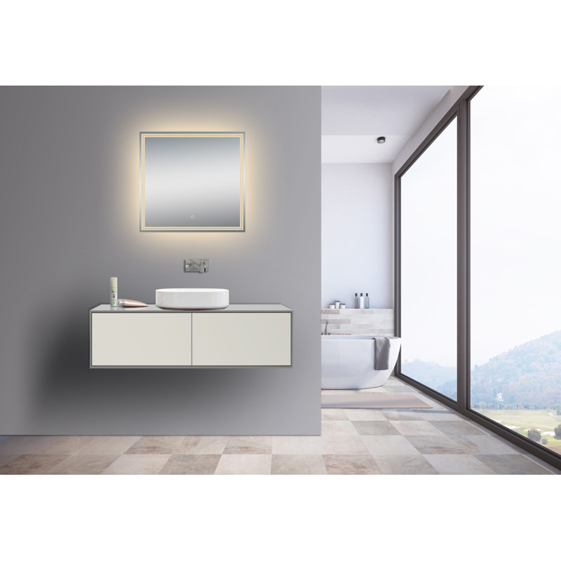 Miroir de salle de bain Xena, 30 po x 31,5 po