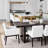Steady solid wood dining table-212764666