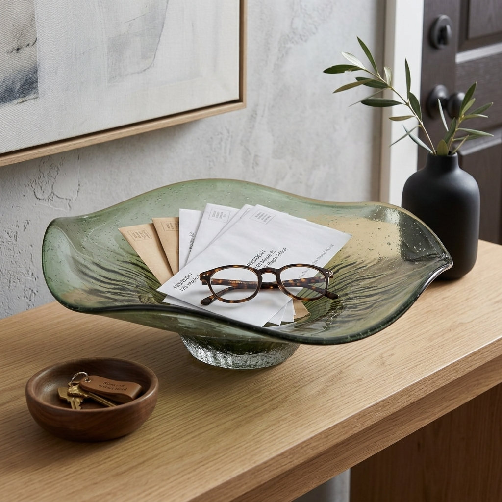 Handmade Glass Decorative Bowl